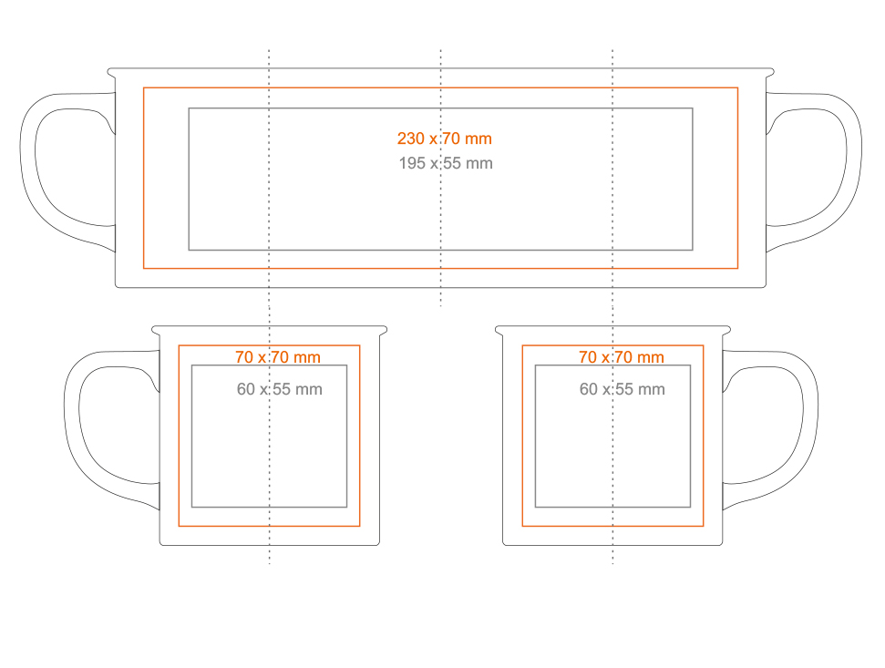 Standard imprint areas